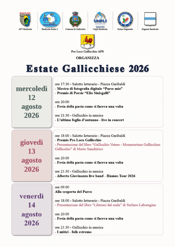 Estate gallicchiese 2026